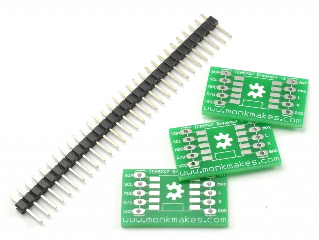Breakout boards for TEA5767 - 3 pk